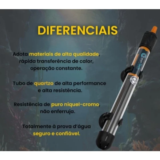 Termostato Aquecedor OceanTech Warmer X6 - Imagem 2