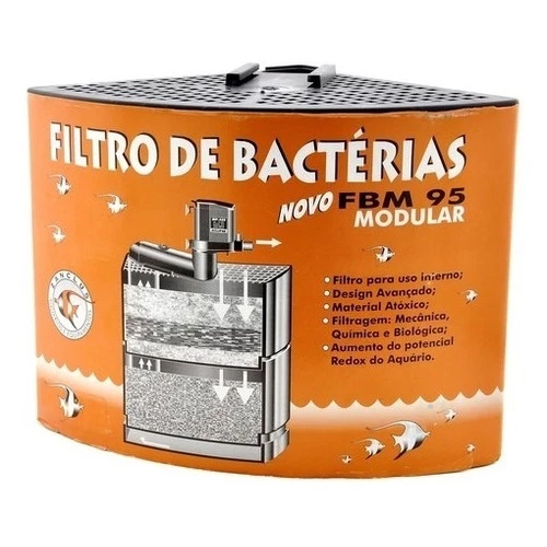 Filtro Interno de Canto Zanclus FBM-95 – 2 Camadas Grandes – Para Aquários até 90L