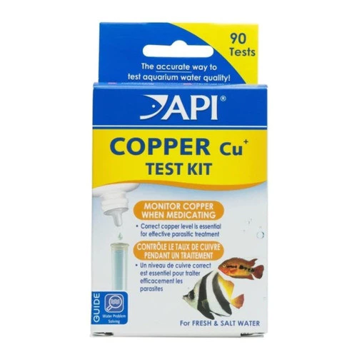 Kit de Teste de Cobre API Copper Cu+ – Para Água Doce e Salgada – 90 Testes - Imagem 2