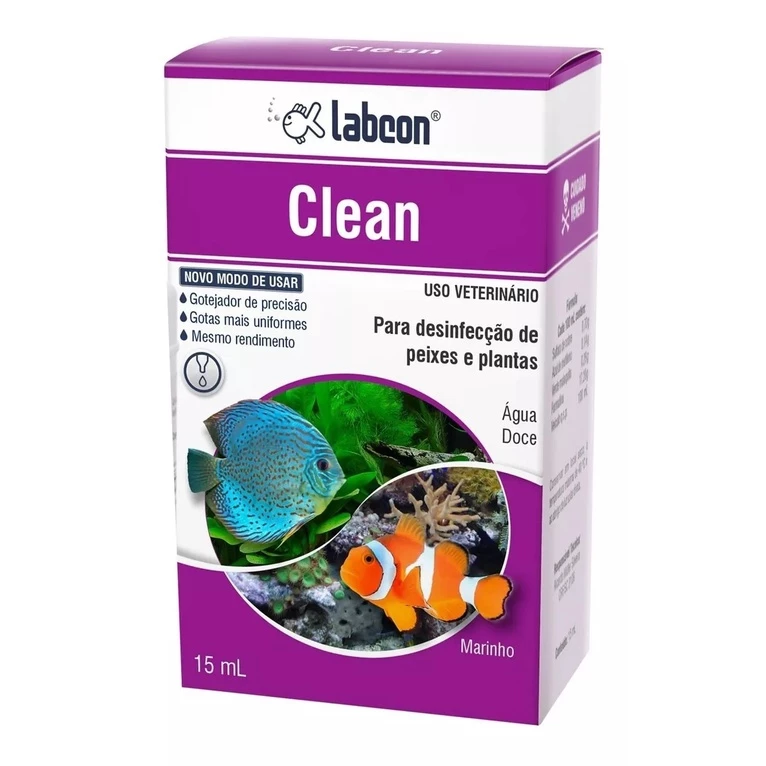 Desinfetante Labcon Clean – 100 ml – Para Peixes e Plantas Ornamentais