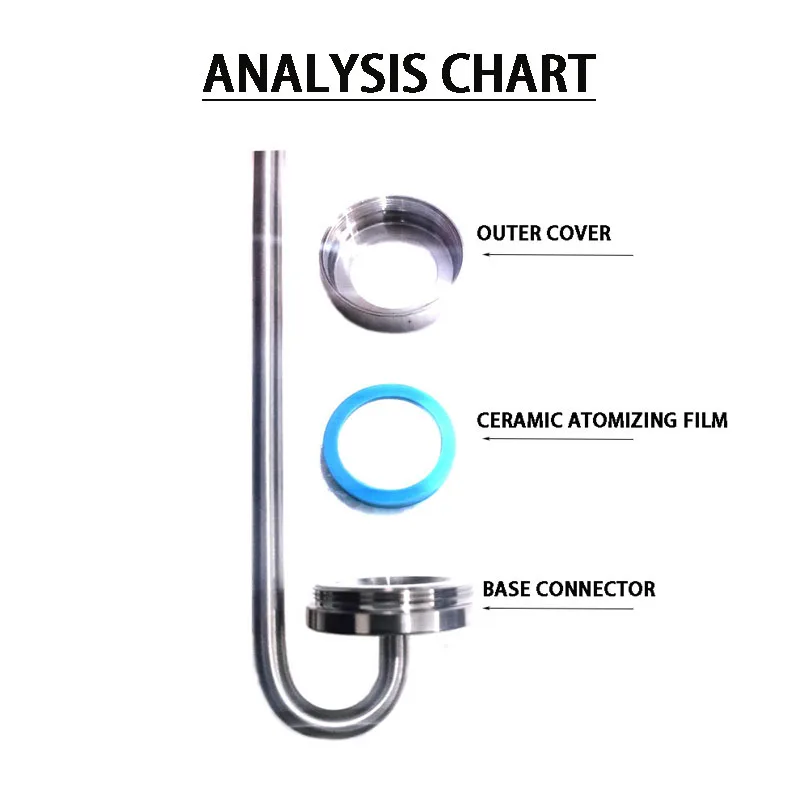 Dispersor / Difusor Nano CO2 para Aquário – Aço Inoxidável e Cerâmica – Vários Tamanhos - Imagem 4