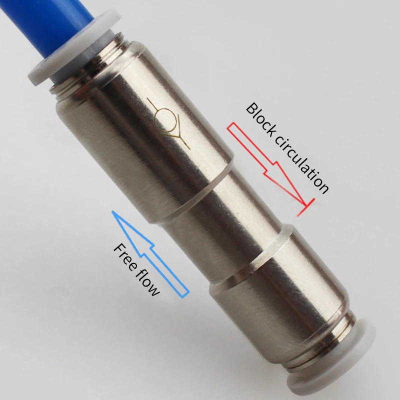 Válvula de Retenção CO2 para Aquário – Aço Inoxidável – Vários Diâmetros