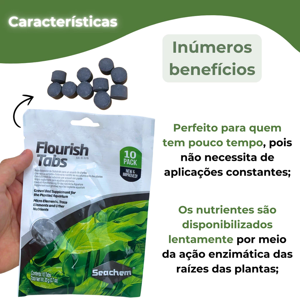 Seachem Flourish Tabs – Suplemento Nutricional para Raízes de Plantas Aquáticas