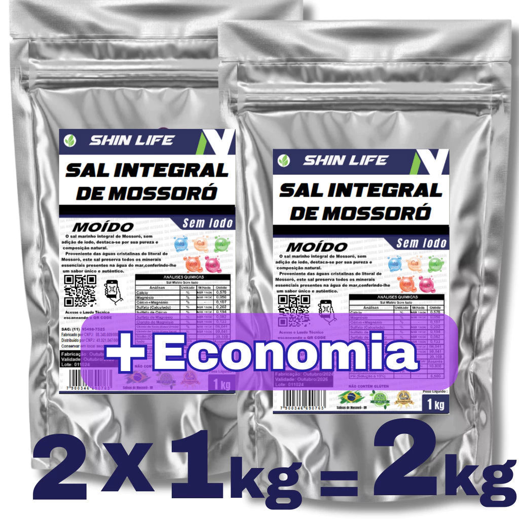 Sal Integral de Mossoró – Sem Iodo – Para Uso em Aquarismo