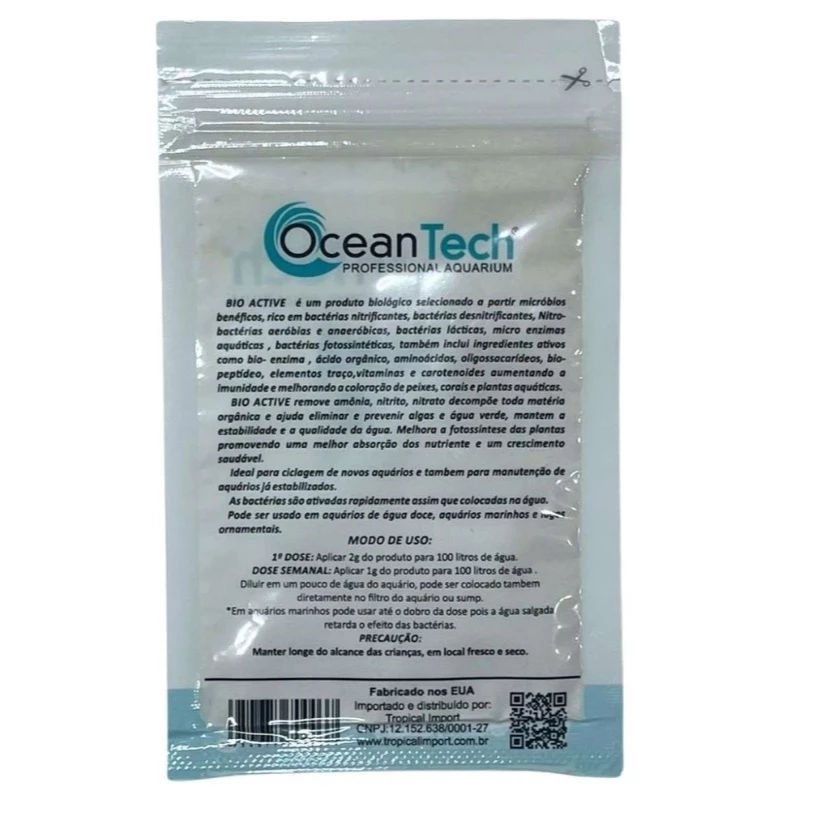 Acelerador Biológico Ocean Tech Bio Active 10g – Para Aquários de Água Doce, Marinhos e Lagos - Imagem 2
