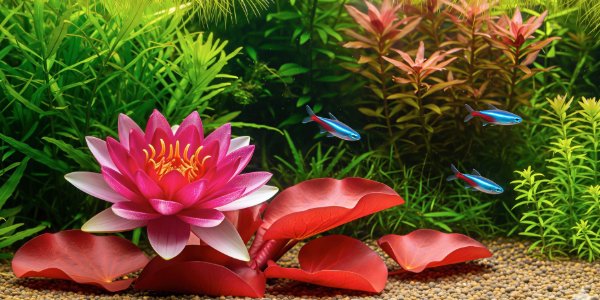 A alquimia da Nymphaea red lotus: como cultivar cor, forma e equilíbrio